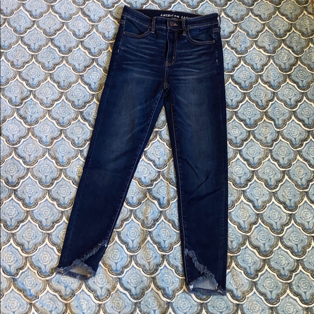 Super high rise American eagle jeans